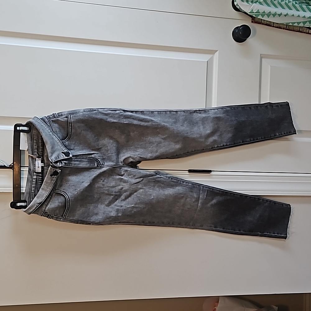 nwt women's 2xl rihoas gray high waist jeans raw hem